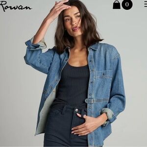 NWT! Sold out! Rowan Celeste denim shirt / jacket. Oversized size small.